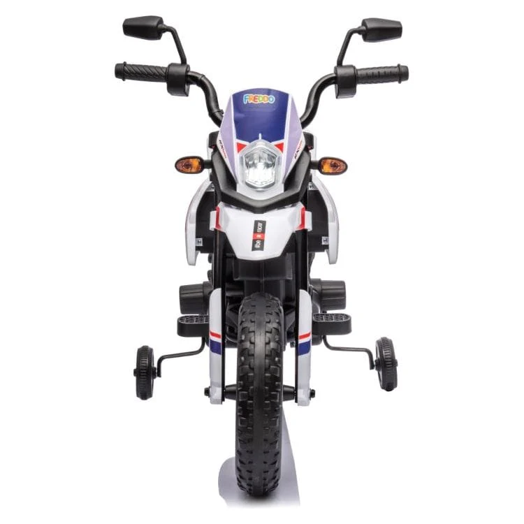 12V Aprilia Motorcycle 1 Seater Ride On for Kids - White - Image 4
