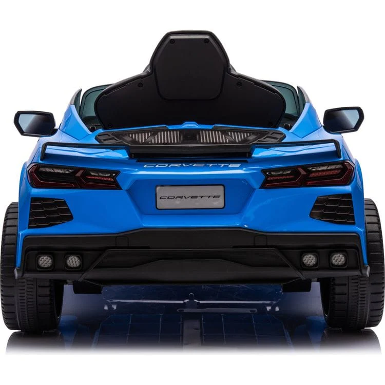 12V Corvette C8 1-Seater Ride On Car - Blue - Image 3