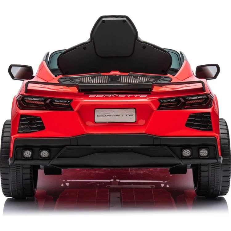 12V Corvette C8 1-Seater Ride On Car - Red - Image 3