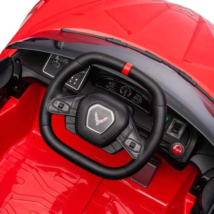 12V Corvette C8 1-Seater Ride On Car - Red - Image 7