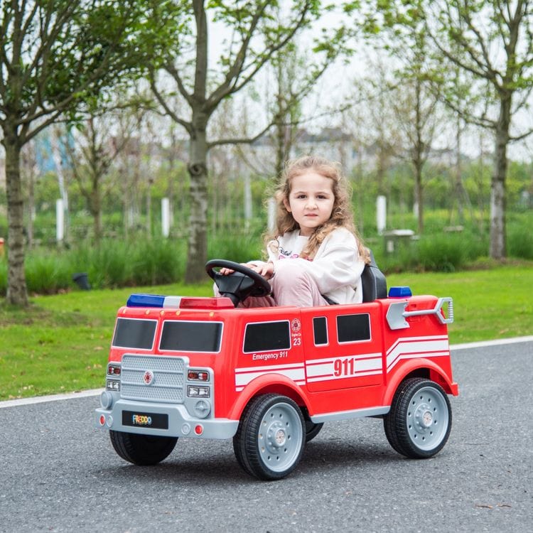 12V Freddo Firetruck 1-Seater Ride On - Image 2