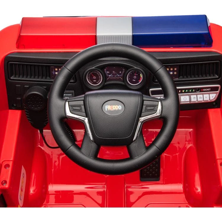 12V Freddo Firetruck 1-Seater Ride On - Image 9