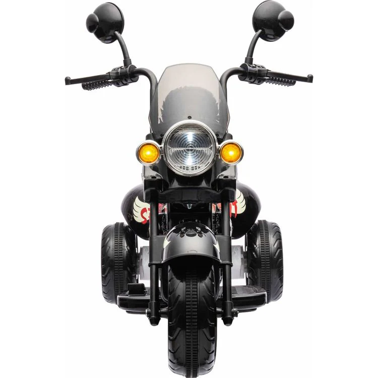 12V Kids Cruiser 1-Seater Motorcycle - Black - Image 4