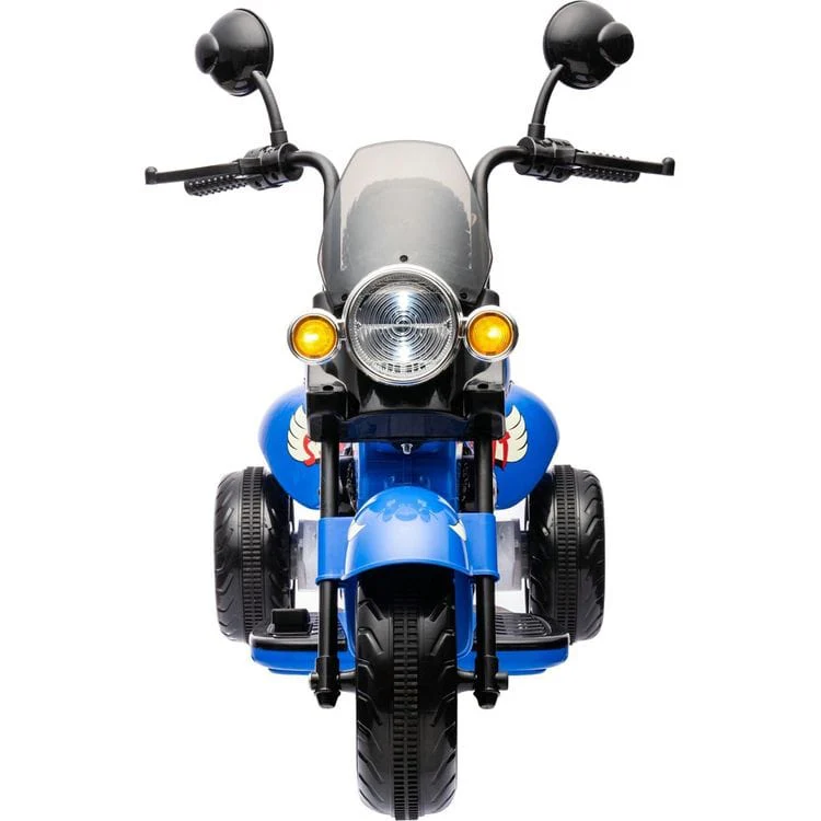 12V Kids Cruiser 1-Seater Motorcycle - Blue - Image 4