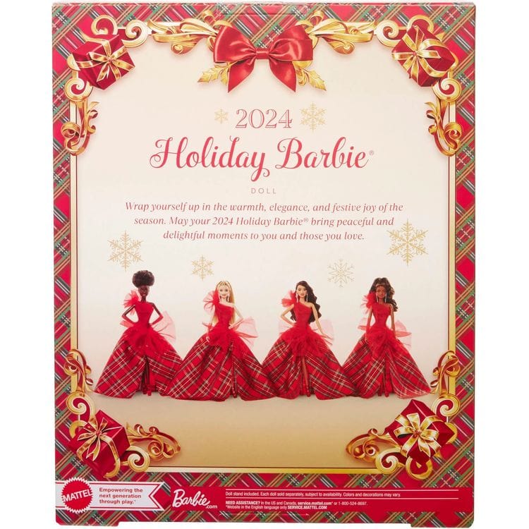 2024 Barbie Holiday Doll -  Black Hair - Image 7