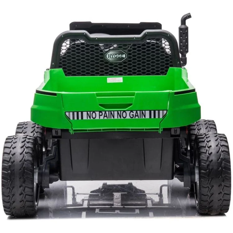 24V 4x4 Freddo Toys Tractor Trailer 2 Seater Ride on - Green - Image 5