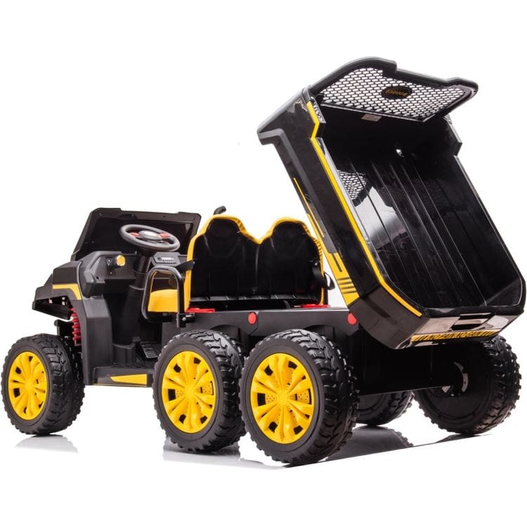 24V 4x4 Freddo Toys Tractor Trailer 2 Seater Ride on - Black - Image 2