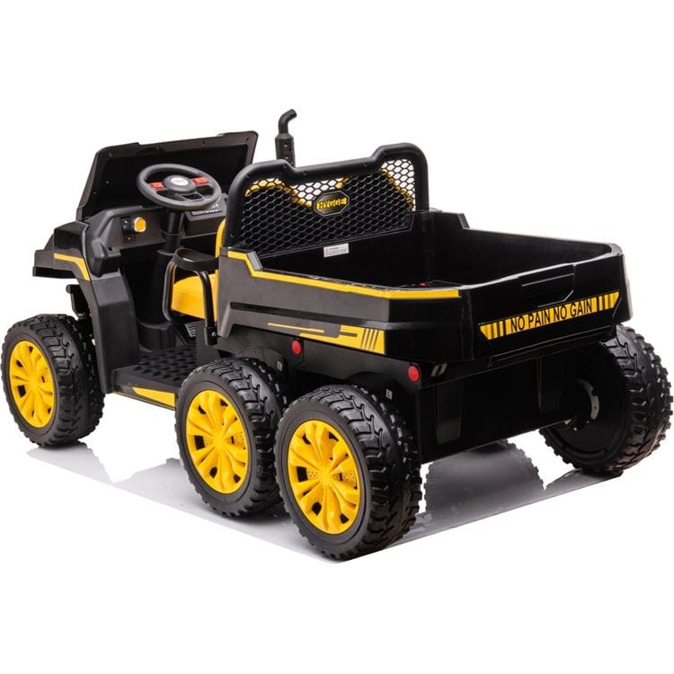 24V 4x4 Freddo Toys Tractor Trailer 2 Seater Ride on - Black - Image 6