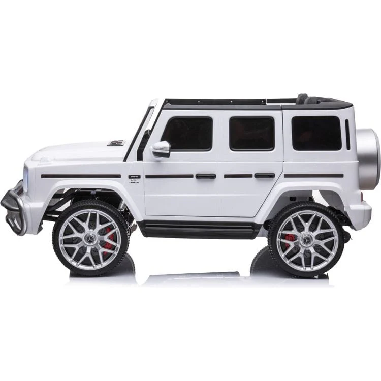 24V 4x4 Mercedes Benz G63 AMG 2 Seater Ride On Car - White - Image 4