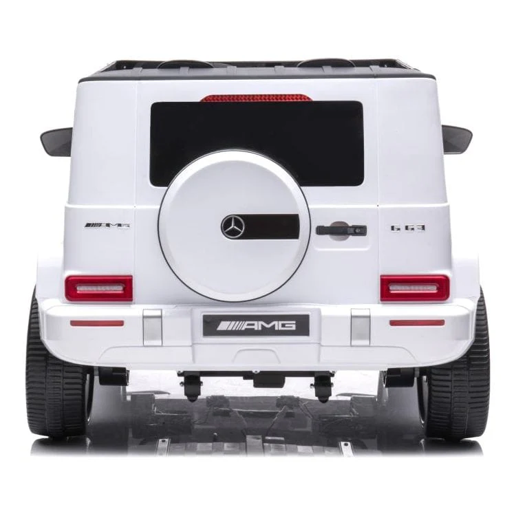 24V 4x4 Mercedes Benz G63 AMG 2 Seater Ride On Car - White - Image 5