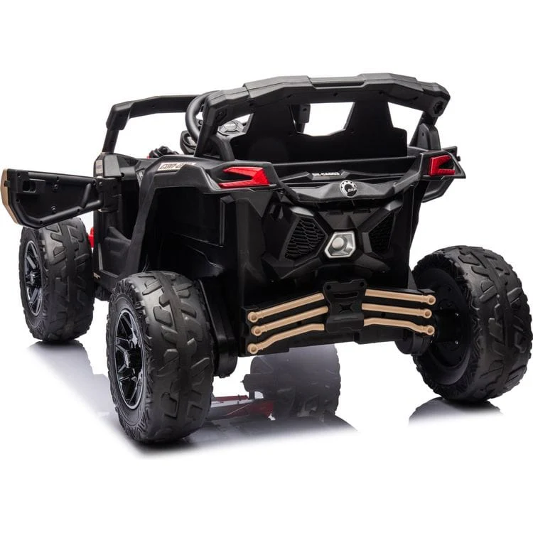 24V Can Am Maverick 1-Seater UTV Ride On - Khaki - Image 6