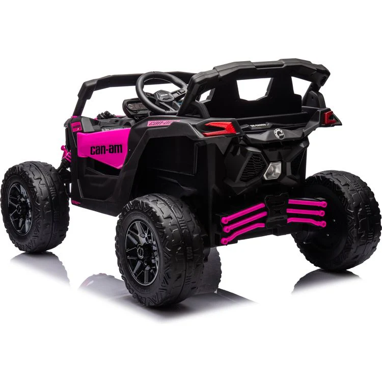 24V Can Am Maverick 1-Seater UTV Ride On - Pink - Image 5