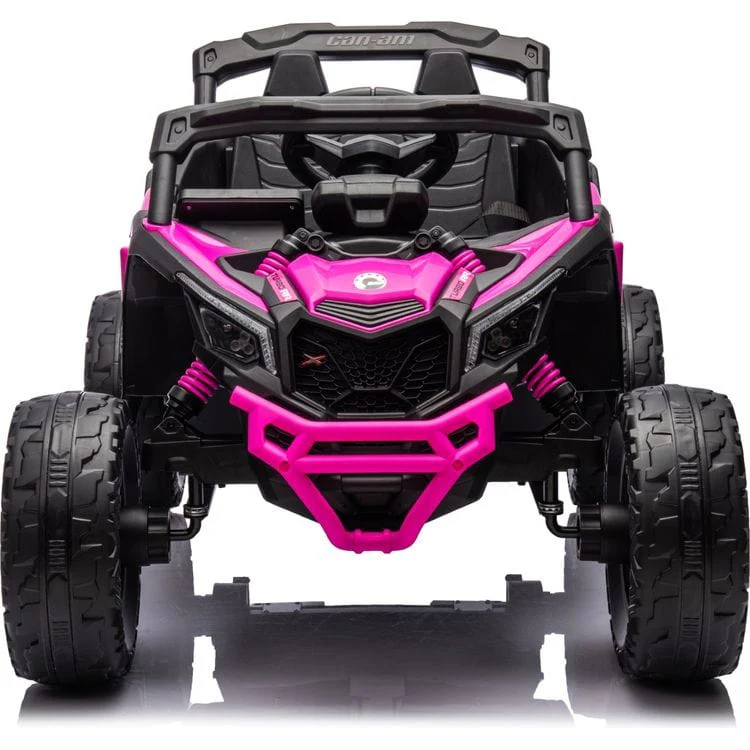 24V Can Am Maverick 1-Seater UTV Ride On - Pink - Image 6