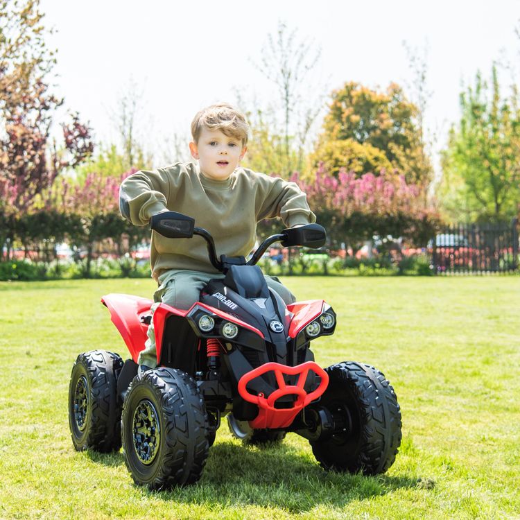 24V Can Am Renegade 1-Seater ATV Ride On - Red - Image 2