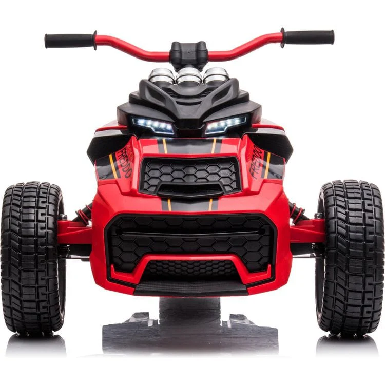 24V Freddo Spider 3-Wheel Motorcycle 2-Seater Ride On - Red - Image 5