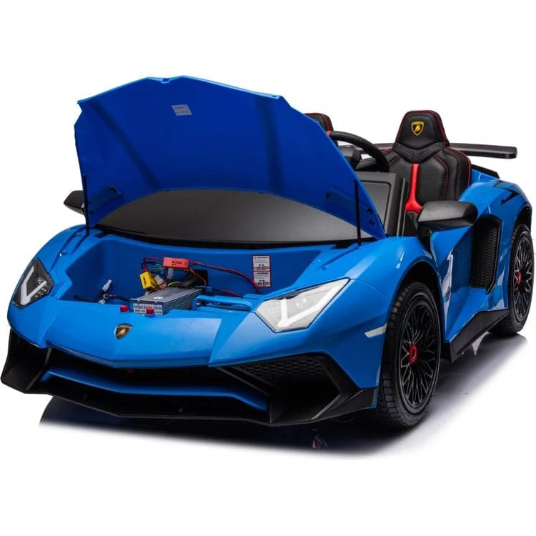 24V Lamborghini Aventador 2 Seater Ride on Car - Blue - Image 2