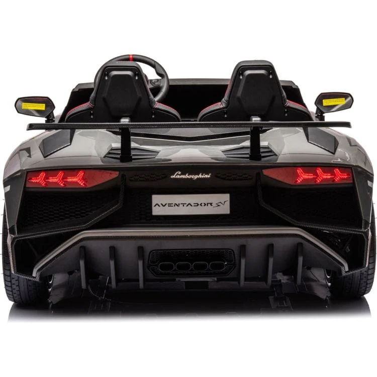 24V Lamborghini Aventador 2 Seater Ride on Car for Kids - Grey - Image 4