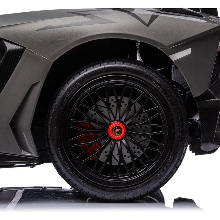 24V Lamborghini Aventador 2 Seater Ride on Car for Kids - Grey - Image 7