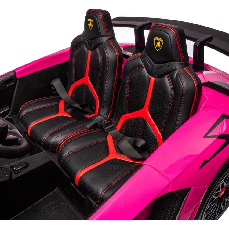 24V Lamborghini Aventador 2 Seater Ride on Car for Kids - Pink - Image 9