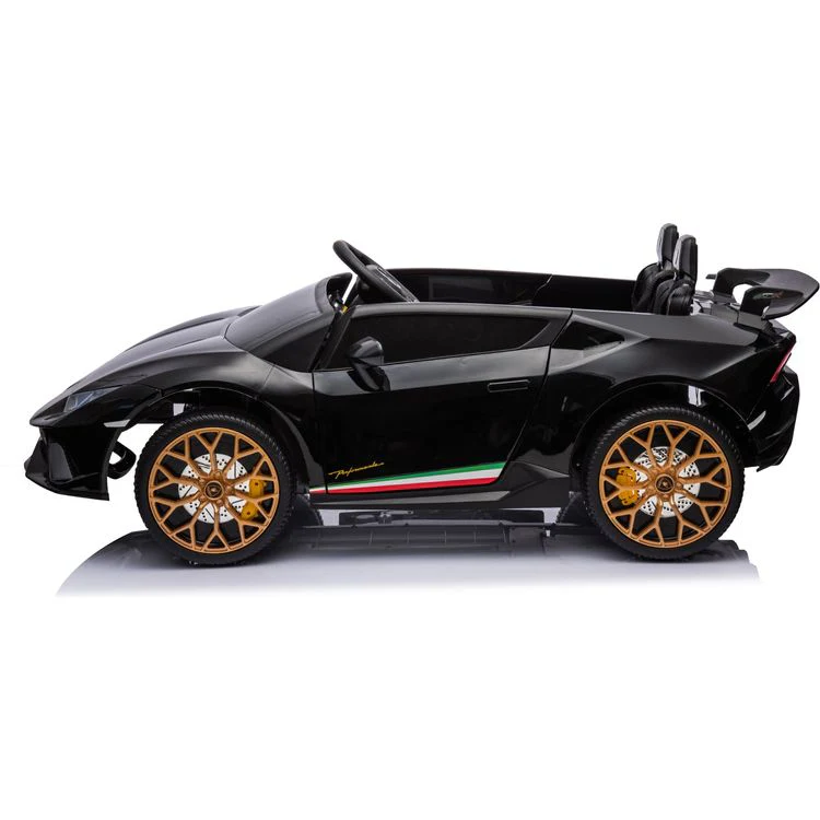 24V Lamborghini Huracan 2-Seater Electric Ride On - Black - Image 2