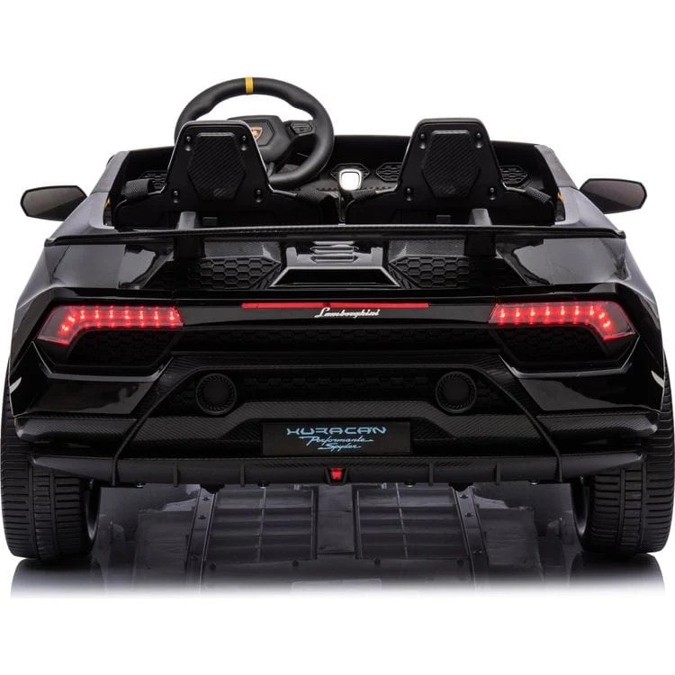 24V Lamborghini Huracan 2-Seater Electric Ride On - Black - Image 3