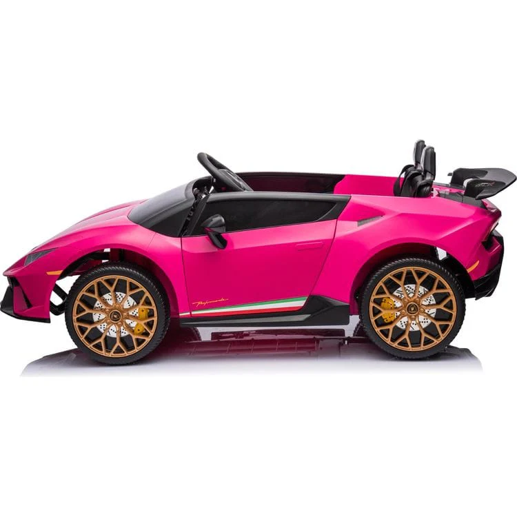24V Lamborghini Huracan 2-Seater Electric Ride On - Pink - Image 2