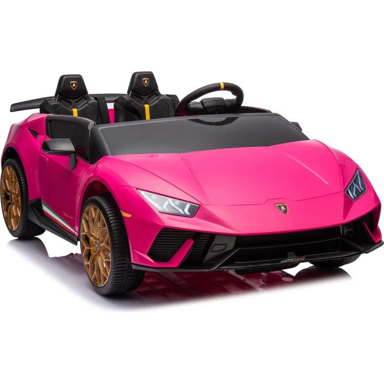 24V Lamborghini Huracan 2-Seater Electric Ride On - Pink - Image 7