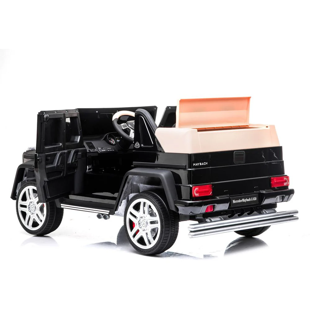 12V Mercedes Maybach G650 Landaulet 1-Seater Ride-On Car - Black - Image 6
