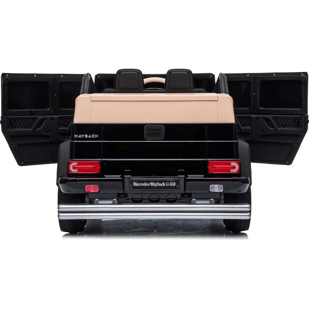 12V Mercedes Maybach G650 Landaulet 1-Seater Ride-On Car - Black - Image 8