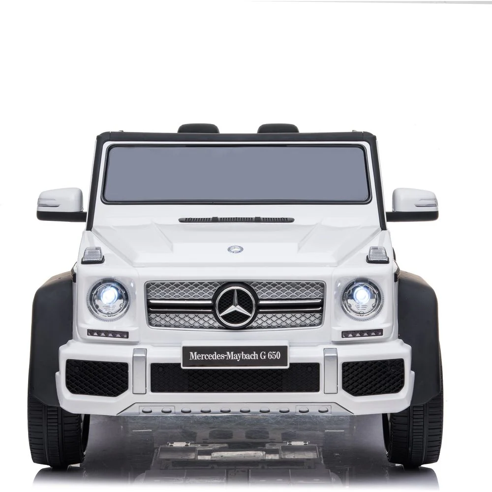 12V Mercedes Maybach G650 Landaulet 1-Seater Ride-On Car - White - Image 2