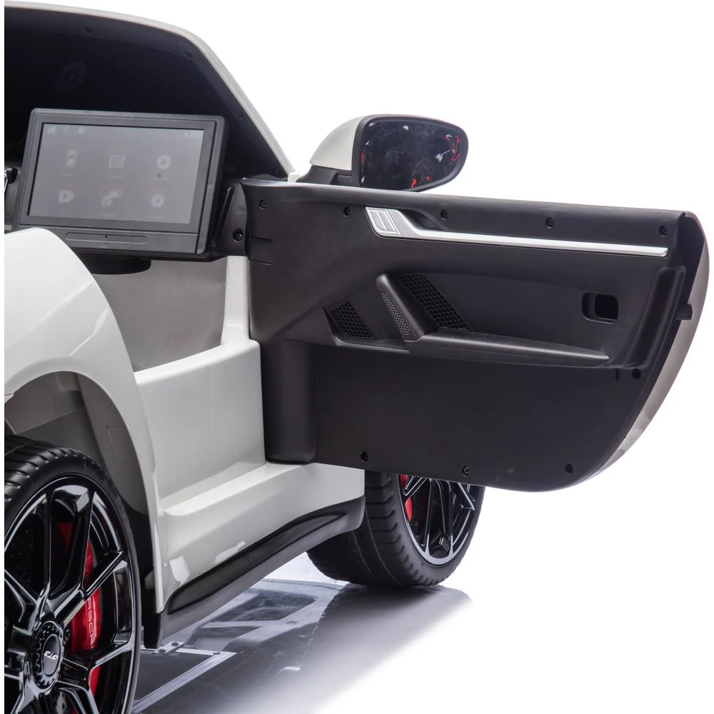 24V Porsche 911 GT3 2-Seater Kids Ride-On Car with Remote Control - White - Image 5