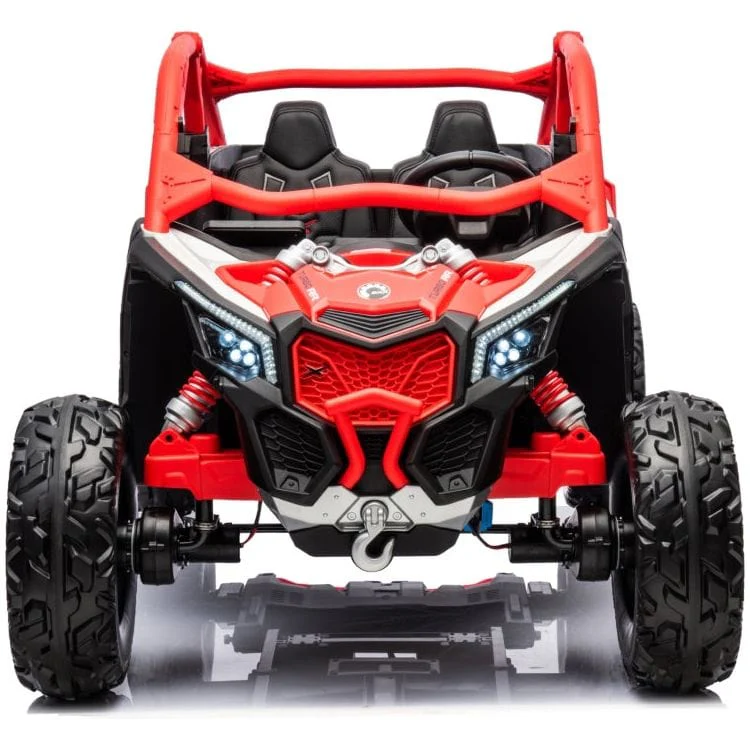 2x24V 4x4 Can Am Maverick 2 Seater Ride on UTV - Red - Image 4