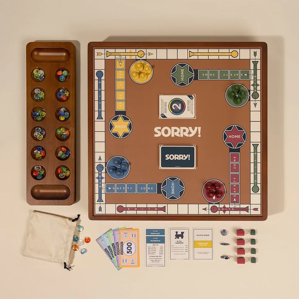 3-in-1 Premium Game Collection Monopoly Sorry Mancala - Image 2