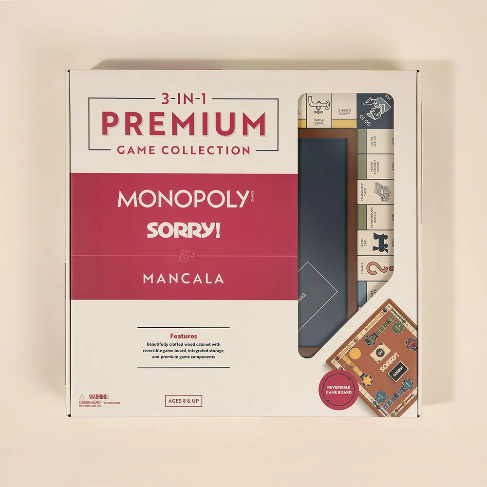 3-in-1 Premium Game Collection Monopoly Sorry Mancala - Image 9