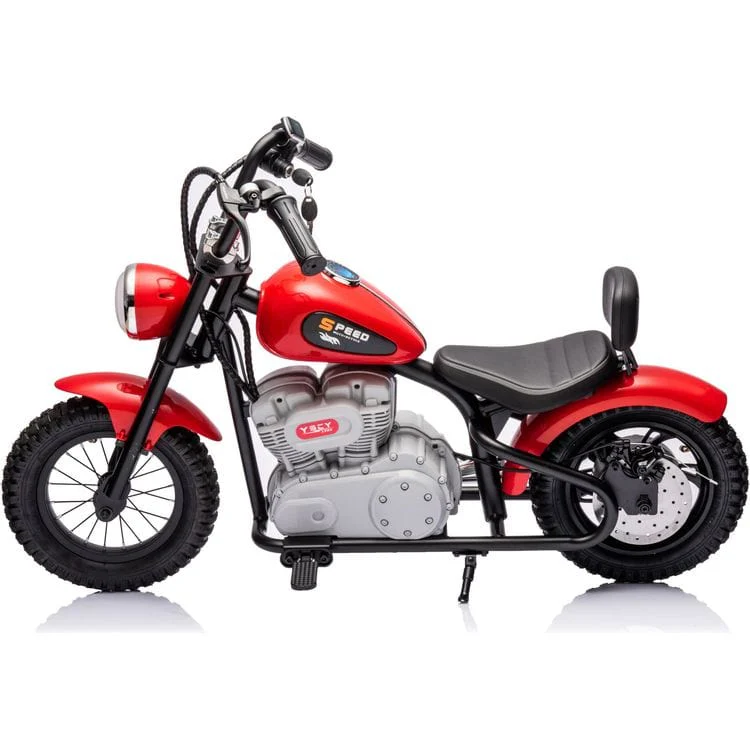 36V Freddo e-Chopper Ride On - Red - Image 2