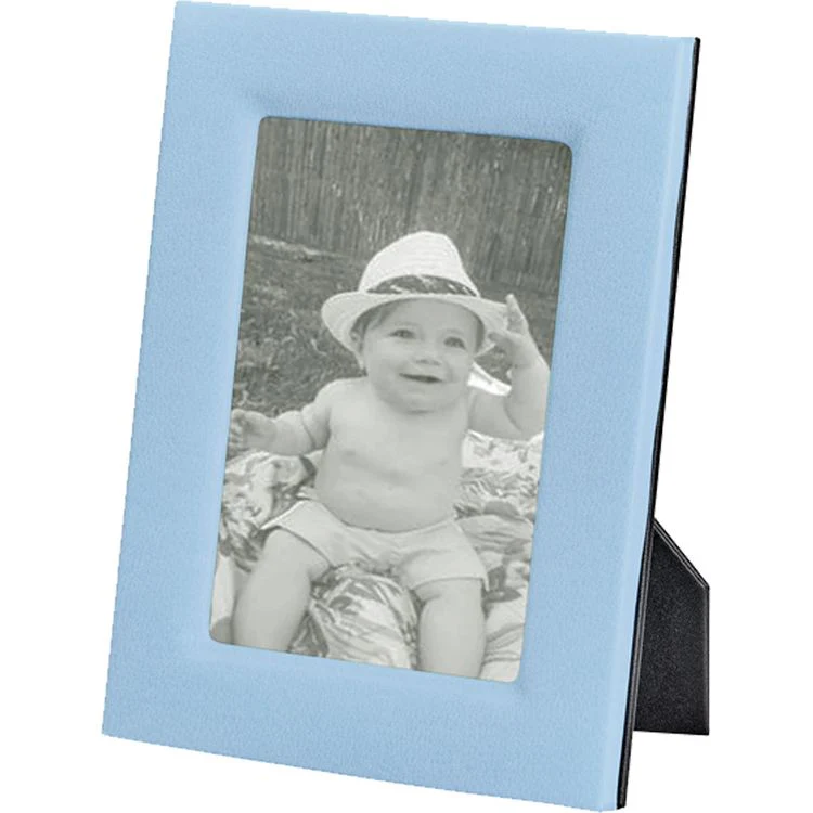 5" x 7" Leather Studio Frame - Light Blue - Image 2