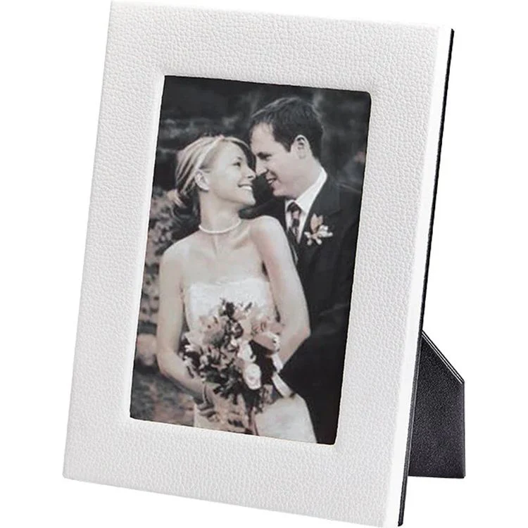 5" x 7" Leather Studio Frame - White - Image 2