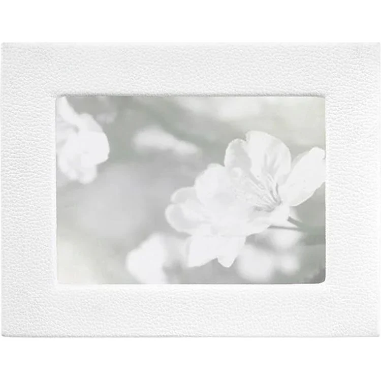 5" x 7" Leather Studio Frame - White - Image 4