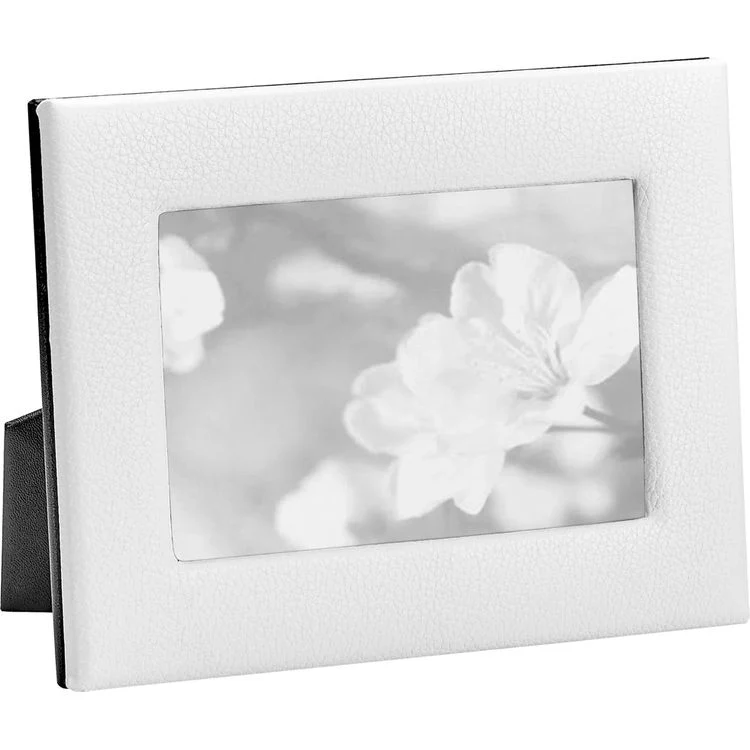 5" x 7" Leather Studio Frame - White - Image 5