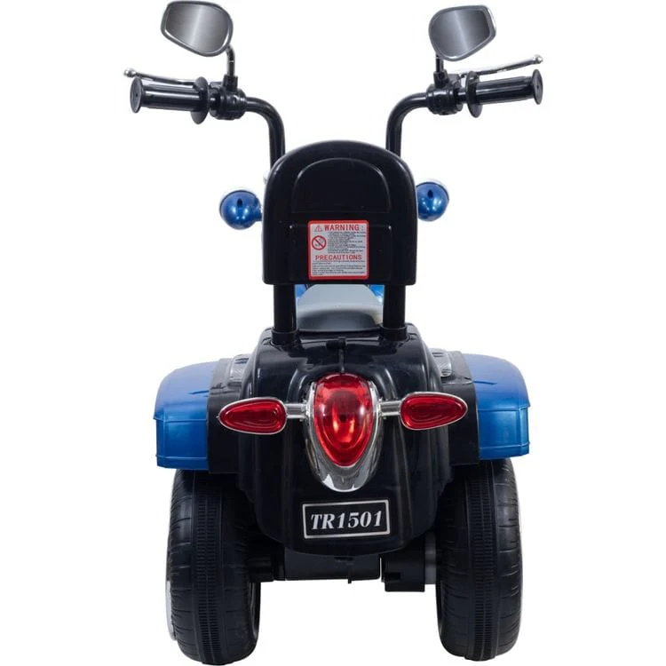 6V Freddo Toys Chopper Style Ride On Trike - Blue - Image 4