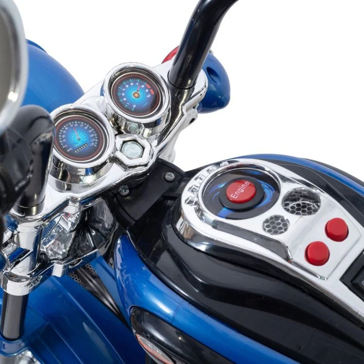 6V Freddo Toys Chopper Style Ride On Trike - Blue - Image 7