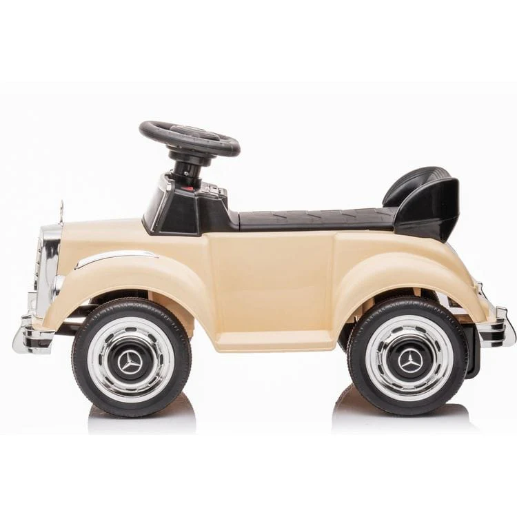 6V Mercedes Benz 300S 1-Seater Mini Ride On Car - Beige - Image 2