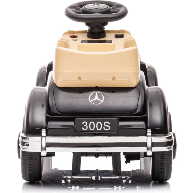 6V Mercedes Benz 300S 1-Seater Mini Ride On Car - Black - Image 3
