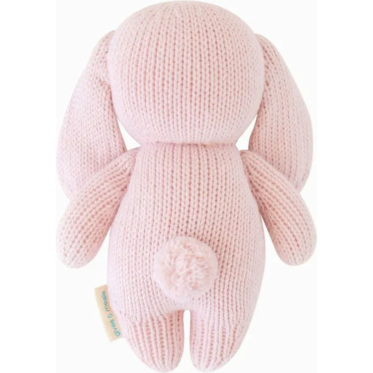 7" Baby Bunny (Lilac) Hand-Knit Doll - Image 4