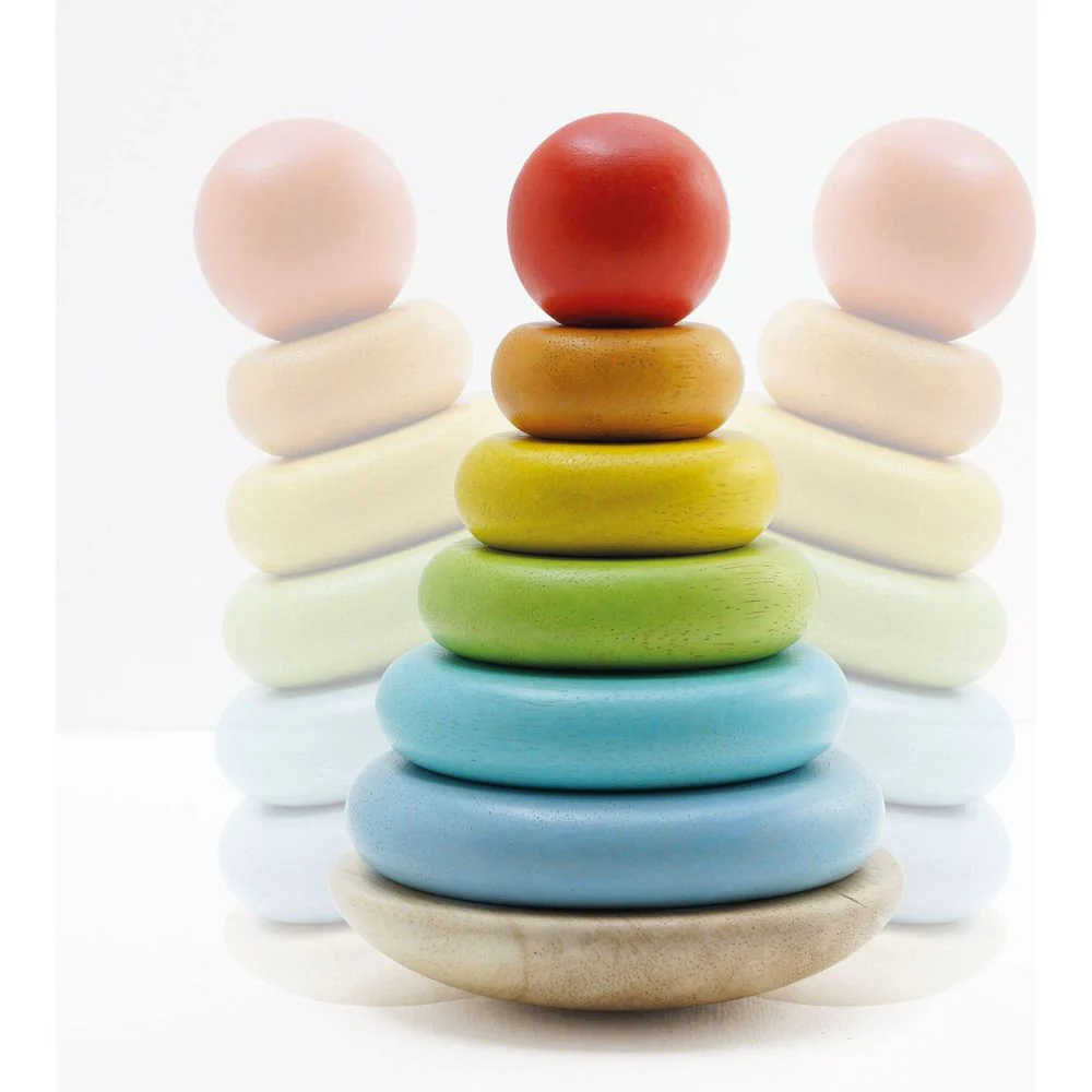 7 Piece Rainbow Stacking Tower - Image 2