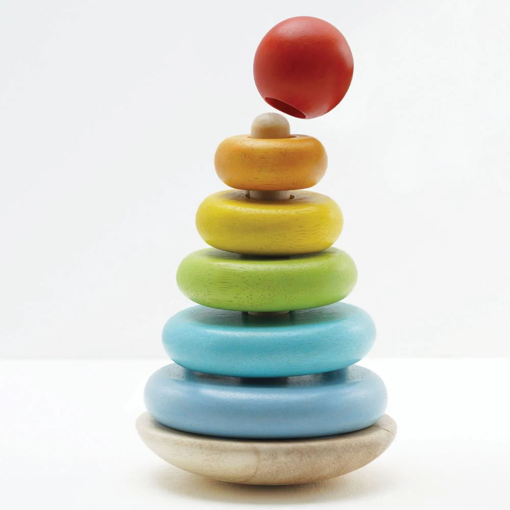 7 Piece Rainbow Stacking Tower - Image 3
