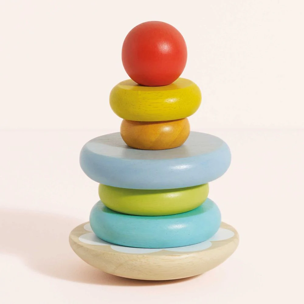 7 Piece Rainbow Stacking Tower - Image 7