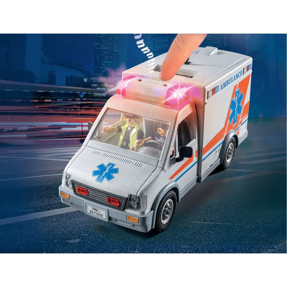 Ambulance with Lights, Accessories and 3 Figures - Image 2