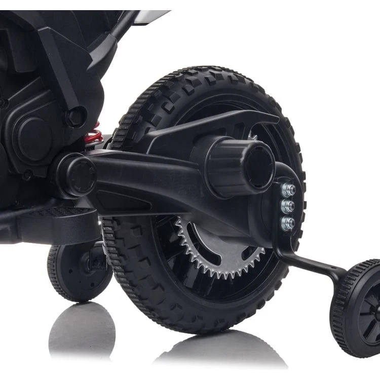 Aprilia 12V Kids' Motorcycle - Black - Image 8