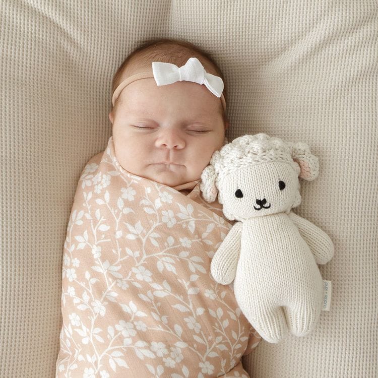 7" Baby Lamb Hand-Knit Doll - Image 2